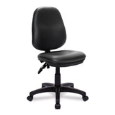 Nautilus Designs Java 200 Medium Back Twin Lever Vinyl Operator Office Chair Without Arms Black - BCF/P505/BKV DD